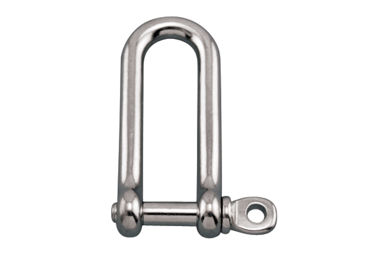 Stainless steel Long D Shackle with Screw Pin, S0138-0004, S0138-0005, S0138-0006, S0138-0008, S0138-0010, S0138-0012